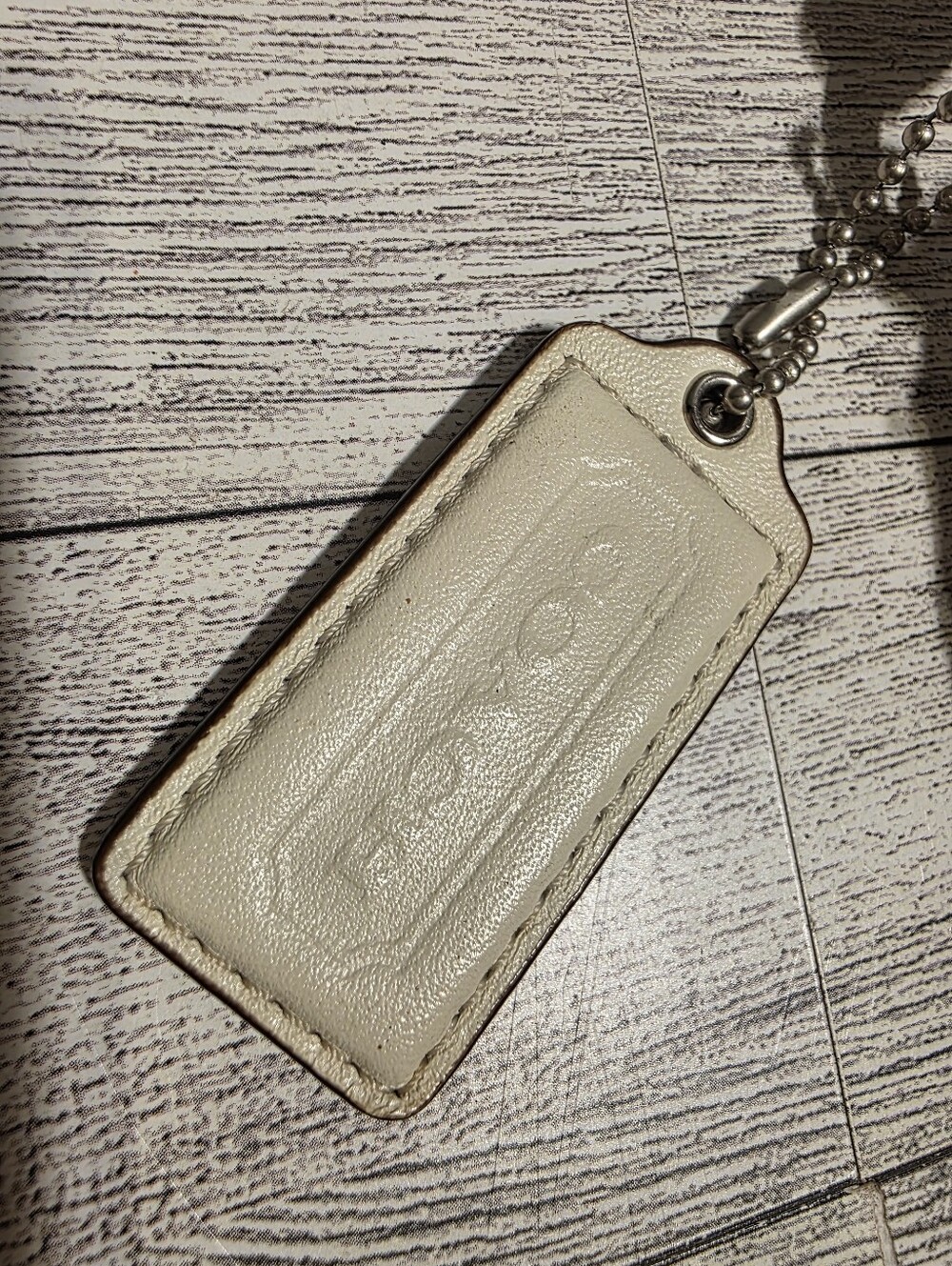 Coach White Laser-Cut Leather Shoulder Bag - Picture 5 of 13